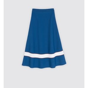 Sandro Knitted skirt with mesh detail